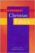 Journal of the Society of Christian Ethics: Spring/Summer 2007, Vol. 27