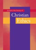 Journal of the Society of Christian Ethics