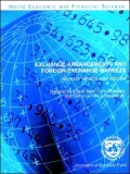 Exchange Arrangements and Foreign Exchange Markets : Developments and Issues