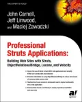 Professional Struts Applications: Building Web Sites with Struts ObjectRelational Bridge, Lucene, and Velocity