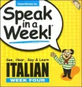 Speak in a Week Italian 4, Vol. 4