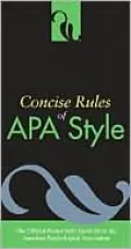 Concise Rules of APA Style