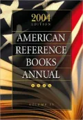 American Reference Books Annual 2004