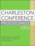 Charleston Conference Proceedings 2003
