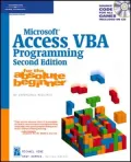 Microsoft Access VBA Programming for the Absolute Beginner