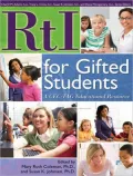 RtI for Gifted Students: A CEC-TAG Educational Resource