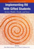 Implementing RtI with Gifted Students: Service Models, Trends, and Issues