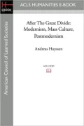 After the Great Divide: Modernism, Mass Culture, Postmodernism