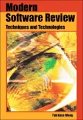 Modern Software Review : Techniques and Technologies