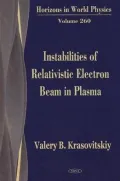 Instabilities of Relativistic Electron Beams in Plasmas