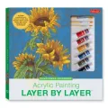 Acrylic Painting Layer by Layer: Sunflower Splendor