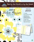 2012 Floral Deluxe Planner Calendar