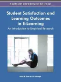 Student Satisfaction and Learning Outcomes in E-learning: An Introduction to Empirical Research