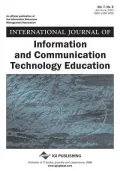 International Journal of Information and Communication Technology Education