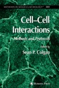 Cell'Cell Interactions: Methods and Protocols