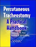 Percutaneous Tracheostomy: A Practical Handbook