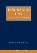 Cases and Materials on Insurance Law