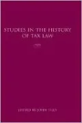 Studies In The History Of Tax Law