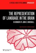 The Representation of Language in the Brain : A Special Issue of Aphasiology