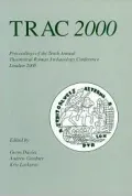 Trac 2000: Proceedings of the Tenth Annual Theoretical Roman Archaeology Conference, University College London