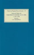 The Letters of Theophilus Lindsey (1723-1808) : Volume I: 1747-1788