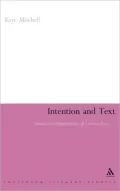 Intention and Text: Towards an Intentionality of Literary Form