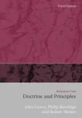 Insurance Law: Doctrines and Principles