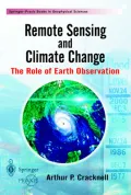 Remote Sensing and Climate Change : The Role of Earth Observation