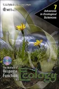 Method of Response Function in Ecology [With CDROM]