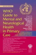 WHO Guide to Mental Health in Primary Care