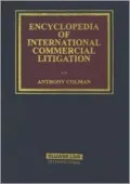 Encyclopedia of International Commercial Litigation