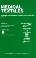 Medical Textiles 1999: Proceedings of the 2nd International Conference, 24 & 25 August 1999, Bolton Institute, UK