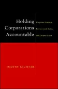 Holding Corporations Accountable