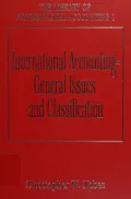 International Accounting: General Issues and Classification