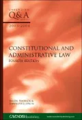 Constitutional and Administrative Law 2003-2004 (Cavendish Q&A Series) - Helen Fenwick - Pap...
