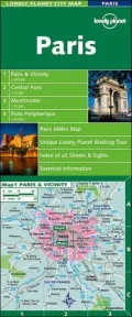 Lonely Planet Paris City Map