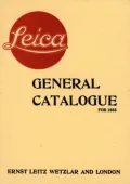 Book cover of Leica General Catalogue for 1933