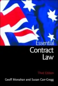 Australian Essential Contract Law by Geoff Monahan — book cover