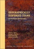 Geographically Dispersed Teams: An Annotated Bibliography