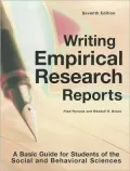 Writing Empirical Research Reports