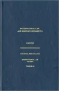 International Law and Military Operations