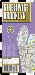 Streetwise Brooklyn Map - Laminated City Street Map of Brooklyn, New York - Folding Pocket Size Travel Map With Subway