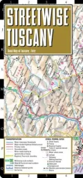 Streetwise Tuscany Map - Laminated Road Map of Tuscany, Italy - Folding Pocket Size Travel Map