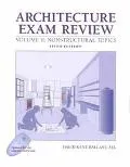 Architecture Exam Review Nonstructural Topics