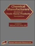 Chemical Manufacturers Directory of Trade Name Products
