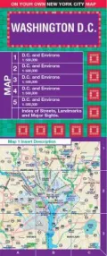 On Your Own Washington Dc Laminated Street Map