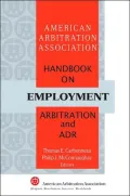 AAA Handbook on Employment Arbitration and ADR