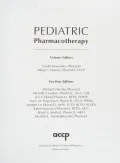 Pediatric Pharmacotherapy by Sandra Benavides — book cover