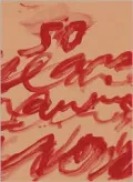 Cy Twombly: Fifty Years Of Work On Paper