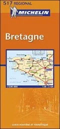 Michelin, France Bretagne Map No 517